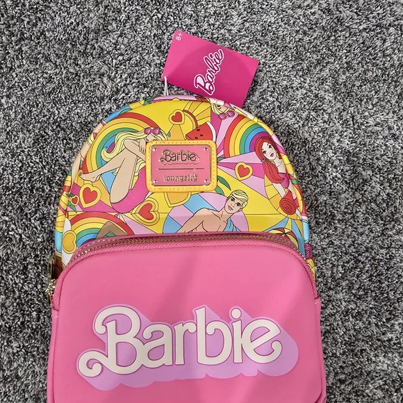 Loungefly NWOT Barbie Mini Fun In The Sun Mini Backpack Pink Multicolor 71D7FW+rSfL._AC_UY1000_.jpg main image 2
